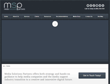 Tablet Screenshot of mediasolutionspartners.com